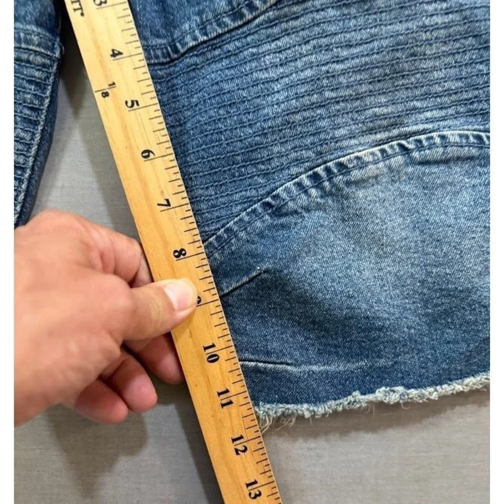 True Religion Rocco Moto Shorts Mens‎ 40 Whiskered Frayed Hem 40X12.